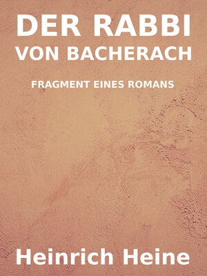 cover image of Der Rabbi von Bacherach